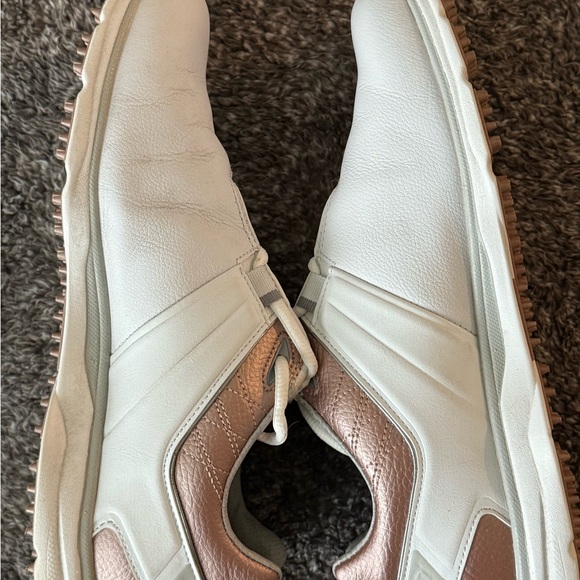 FootJoy White and Brown Golf Shoes 8.5M - Picture 2 of 9